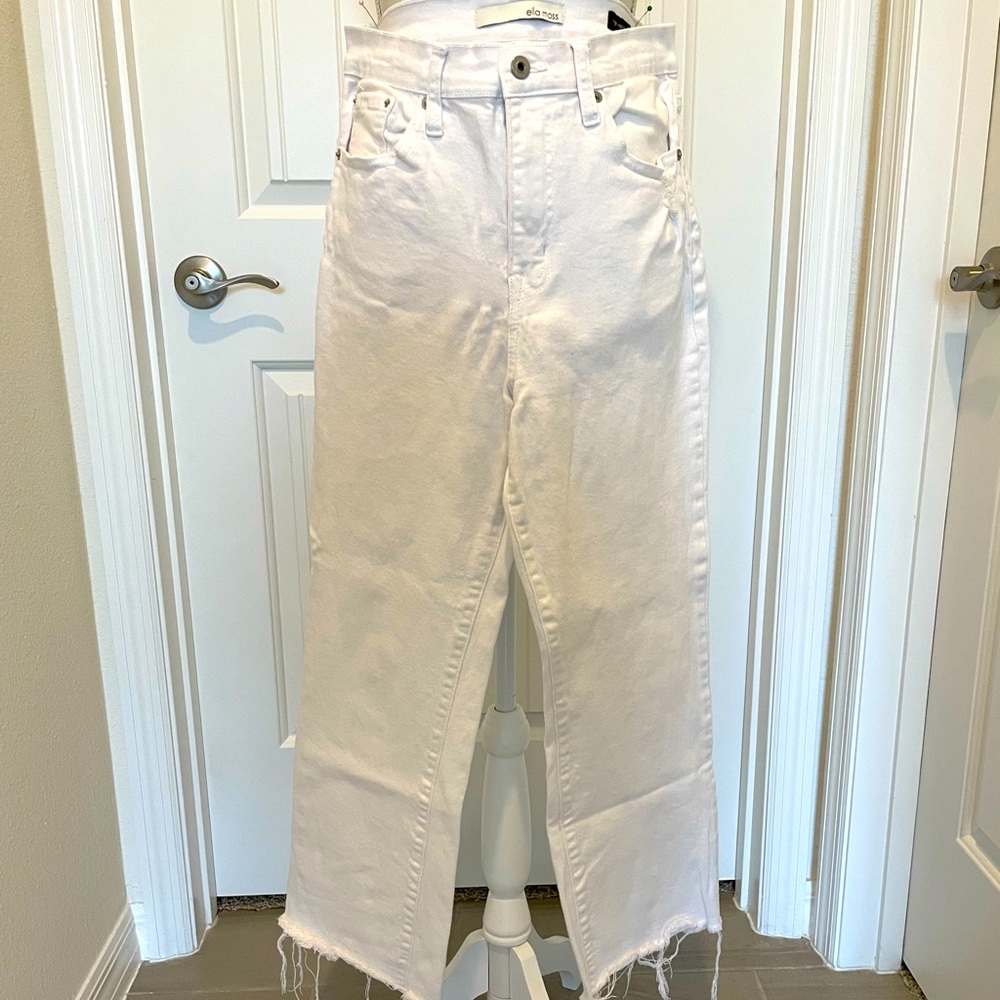 High Waist Crop Flare Jeans